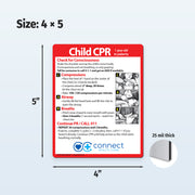 Child CPR custom safety magnet