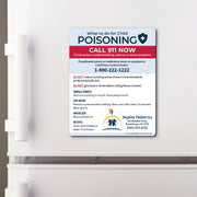 Poisoning First Aid – Custom Safety Magnets – 4 × 5 – Minimum 100