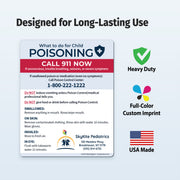 Poisoning First Aid – Custom Safety Magnets – 4 × 5 – Minimum 100