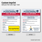 Poisoning First Aid – Custom Safety Magnets – 4 × 5 – Minimum 100
