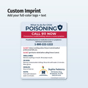 Poisoning First Aid – Custom Safety Magnets – 4 × 5 – Minimum 100