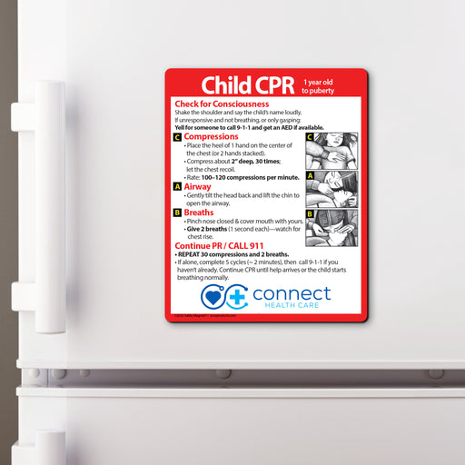 Child CPR — Custom Safety Magnets — 4 × 5 — Minimum 100