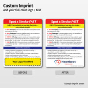 FAST Stroke Signs — Custom Safety Magnets — 4 × 5 — Minimum 100