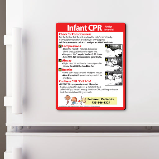 Infant CPR — Custom Safety Magnets — 4 × 5 — Minimum 100
