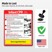 Infant CPR — Custom Safety Magnets — 4 × 5 — Minimum 100