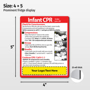 Infant CPR — Custom Safety Magnets — 4 × 5 — Minimum 100