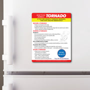 Tornado Safety Steps — Custom Safety Magnets — 4 × 5 — Minimum 100