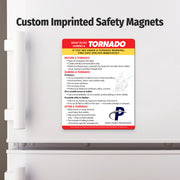 Tornado Safety — Custom Safety Magnets — 4 × 5 — Minimum 100