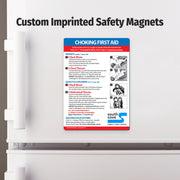 Choking First Aid for Infant, Child, & Adult — Custom Magnets — 5 × 7 — Minimum 100