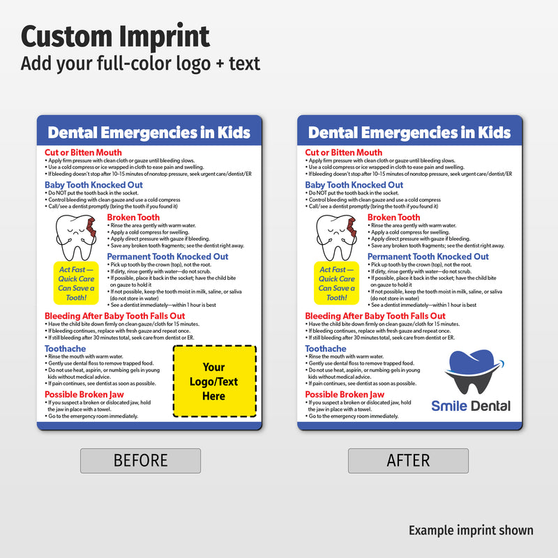 Kids Dental Emergencies — Custom Magnets