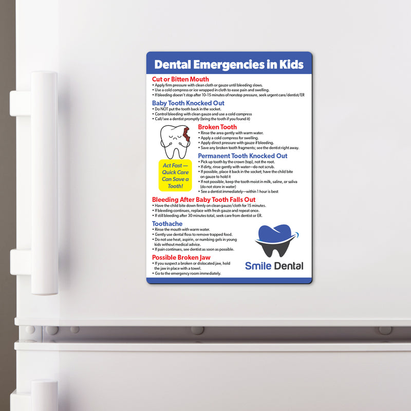 Kids Dental Emergencies — Custom Magnets