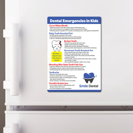 Kids Dental Emergencies — Custom Magnets