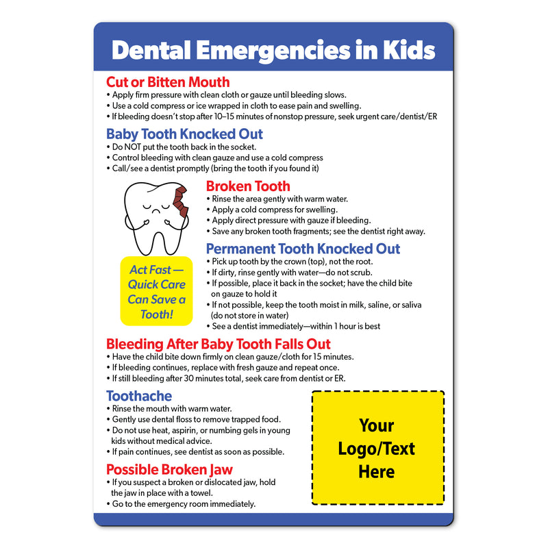 Kids Dental Emergencies — Custom Magnets