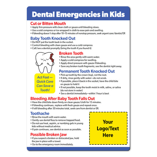 Kids Dental Emergencies — Custom Magnets