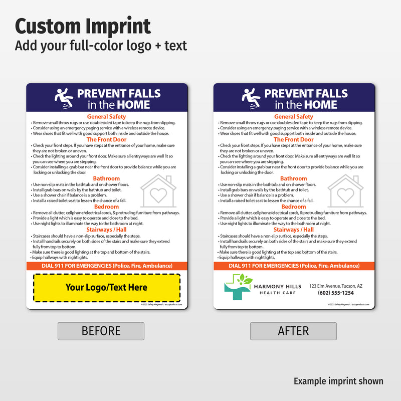 Prevent Falls in the Home — Custom Magnets
