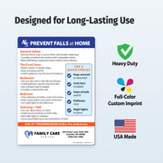 Prevent Falls at Home — Custom Magnets — 5 × 7 — Minimum 100