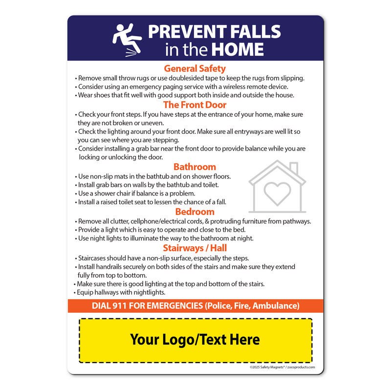 Prevent Falls in the Home — Custom Magnets