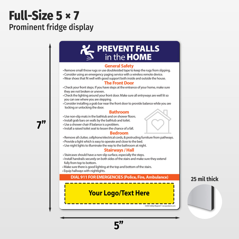 Prevent Falls in the Home — Custom Magnets