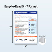Prevent Falls at Home — Custom Magnets — 5 × 7 — Minimum 100