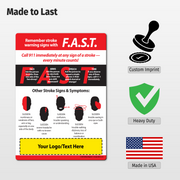 FAST Stroke Warning Signs — Custom Magnets
