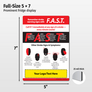 FAST Stroke Warning Signs — Custom Magnets