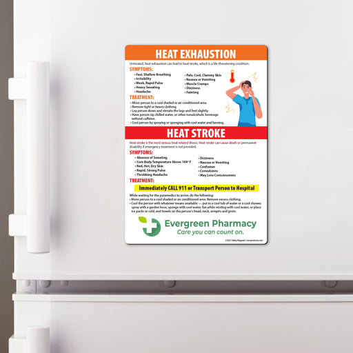 Heat Stress Custom Safety Magnets 