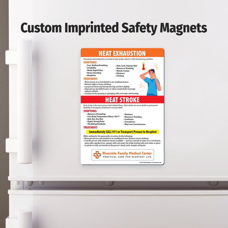 Heat Stress — Custom Magnets — 5 × 7 — Minimum 100