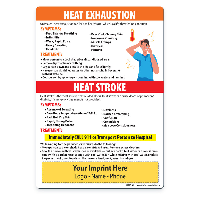 Heat Stress — Custom Magnets — 5 × 7 — Minimum 100