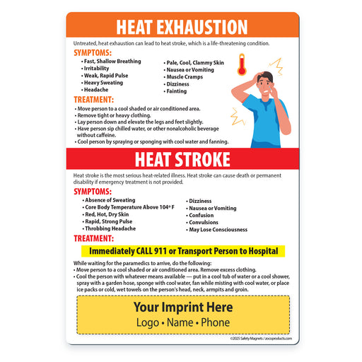 Heat Stress — Custom Magnets — 5 × 7 — Minimum 100