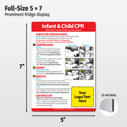 Custom CPR Steps Magnet (Infants & Children)