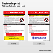 Kitchen Fire Safety — Custom Magnets