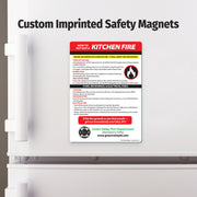 Kitchen Fire Safety — Custom Magnets — 5 × 7 — Minimum 100