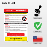 Kitchen Fire Safety — Custom Magnets