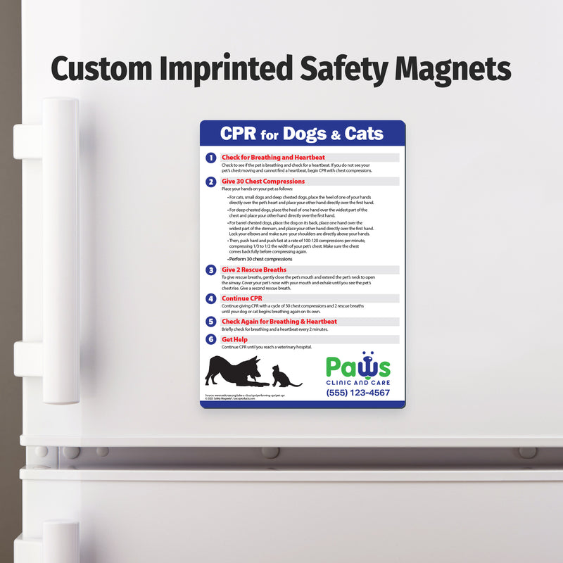 CPR for Dogs & Cats — Custom Magnets — 5 × 7 — Minimum 100