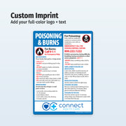 First Aid for Poisoning and Burns — Custom Magnets — 5 × 7 — Minimum 100