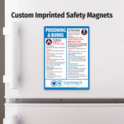 First Aid for Poisoning and Burns — Custom Magnets — 5 × 7 — Minimum 100