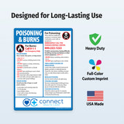 First Aid for Poisoning and Burns — Custom Magnets — 5 × 7 — Minimum 100