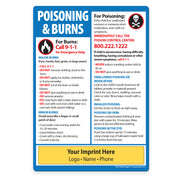 First Aid for Poisoning and Burns — Custom Magnets — 5 × 7 — Minimum 100