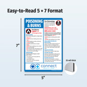 First Aid for Poisoning and Burns — Custom Magnets — 5 × 7 — Minimum 100