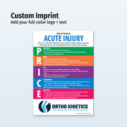 Acute Injury Care: P.R.I.C.E. Protocol — Custom Magnets — 5 × 7 — Minimum 100