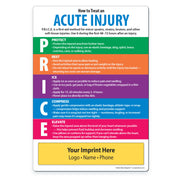 Acute Injury Care: P.R.I.C.E. Protocol — Custom Magnets — 5 × 7 — Minimum 100