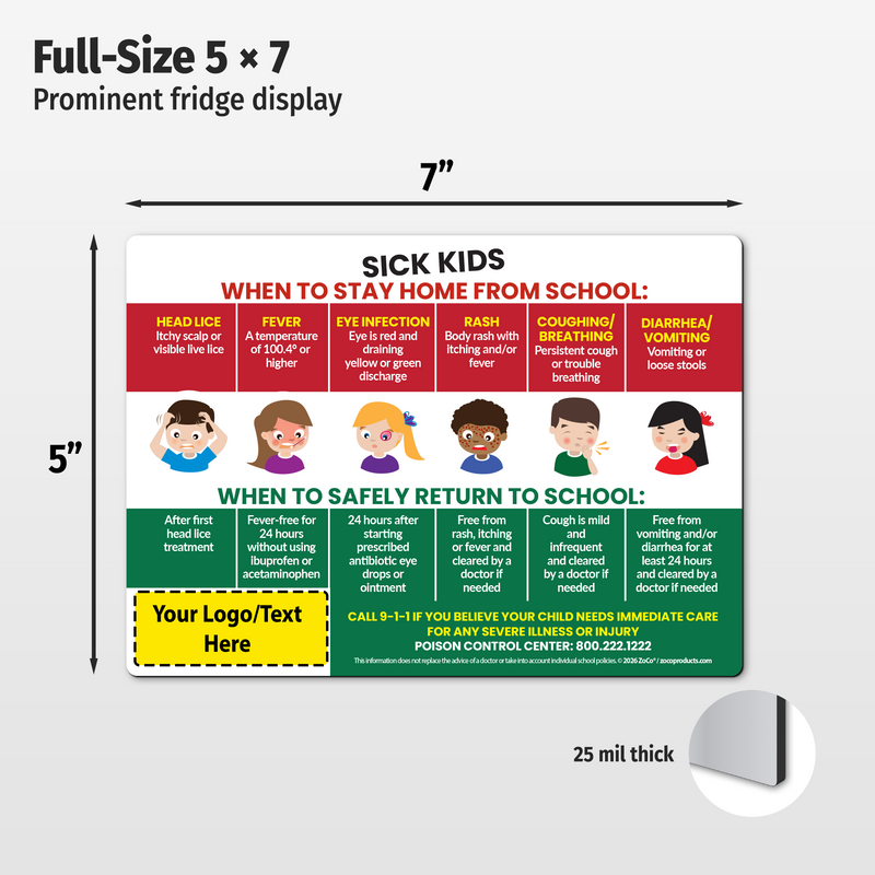 When Sick Kids Should Stay Home — Custom Magnets 