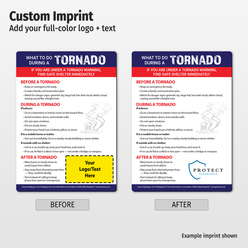 Tornado Safety — Custom Magnets