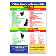 Safe and Toxic Food/Plants for Pets — Custom Magnets — 5 × 7 — Minimum 100