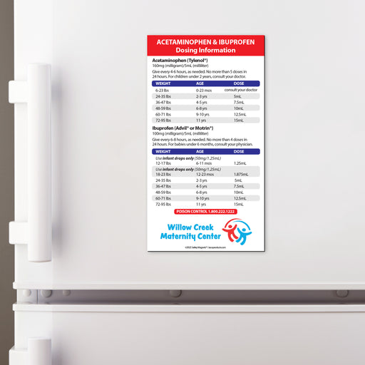 Children’s Acetaminophen & Ibuprofen Dosing Guide — Custom Safety Magnets 