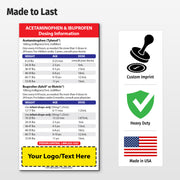 Children’s Acetaminophen & Ibuprofen Dosing Guide — Custom Safety Magnets 