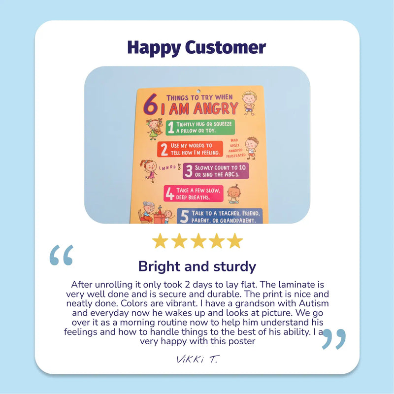 Calm Down Corner - Laminated Poster - 17"x22"