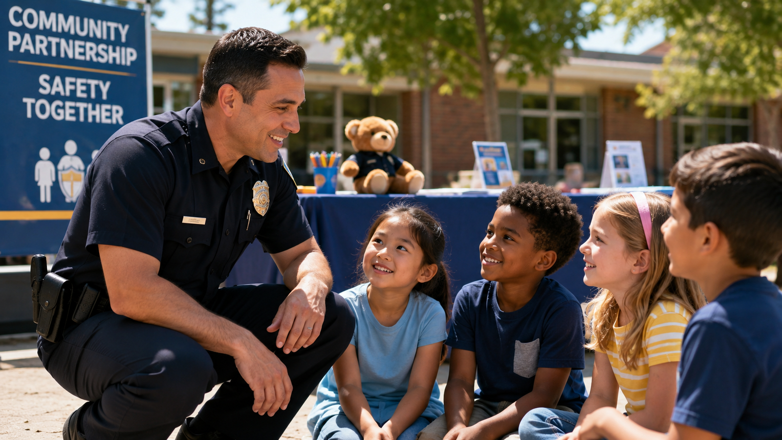 Shop law enforcement outreach and safety products for police departments, including Child ID kits, crime prevention resources, coloring books and community giveaways.
