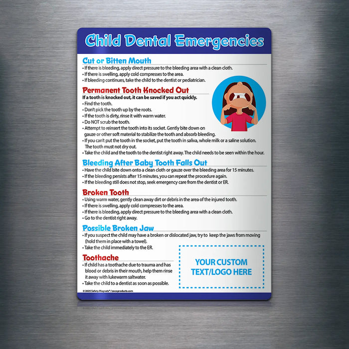 Kids Dental Emergencies - Magnets - (Min.Qty 100)