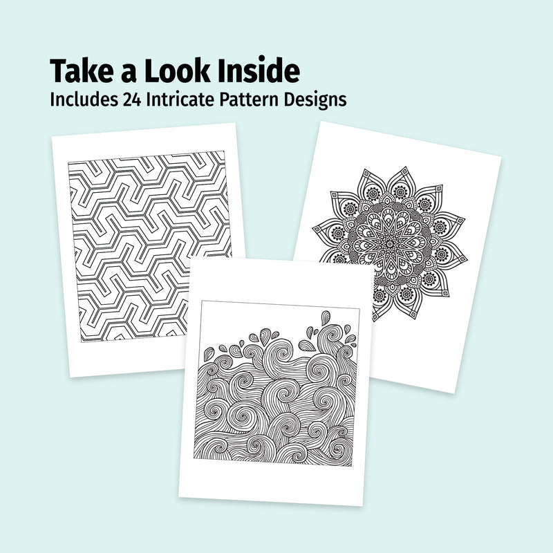 PATTERNS - Adult Stress Relieving Coloring Books in Bulk